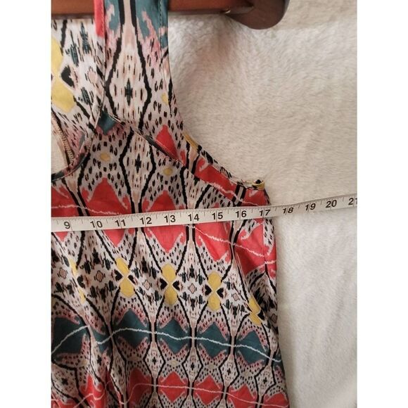 ZOA‎ Blouse Women's Small Flowy Sleeveless Boho Chic Casual Colorful Top Layers - Picture 6 of 10